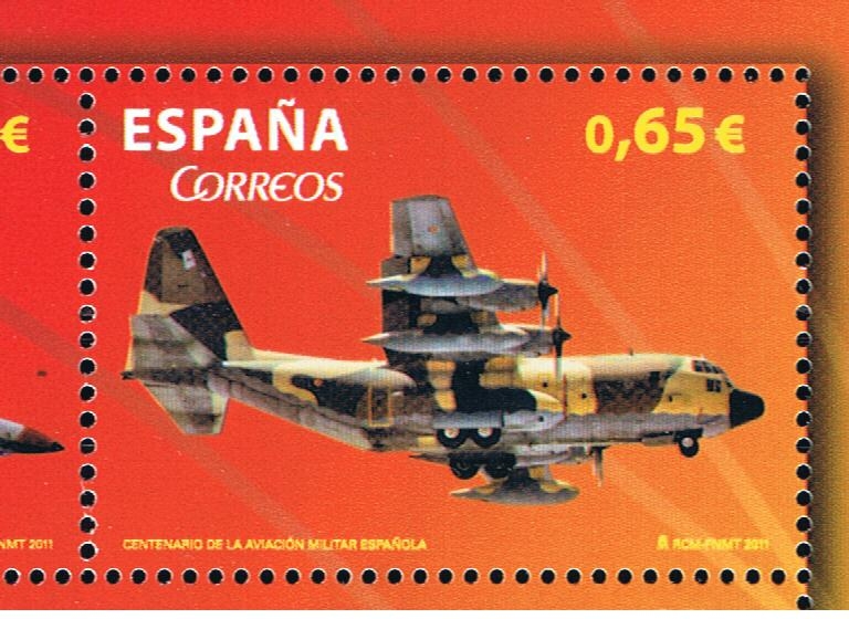 Edifil  4653 C  Centenario de la Aviación Militar Española 1911 - 2011. 
