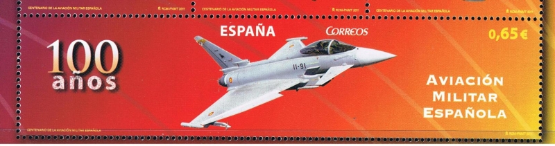 Edifil  4653 D  Centenario de la Aviación Militar Española 1911 - 2011. 