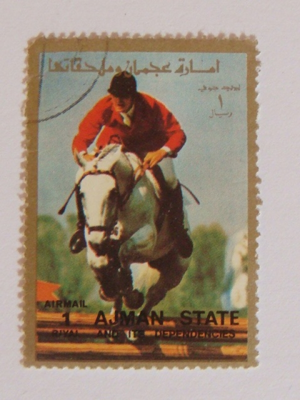 Ajman state and its dependencies. Salto a caballo