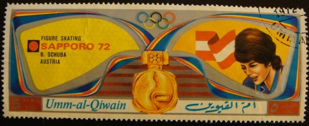 Umm-al-Qiwain. Olimpiadas Sapporo 1972. Figure skating. B. Schuba