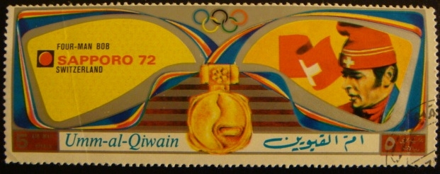 Umm-al-Qiwain. Olimpiadas Sapporo 1972. Four man Bob