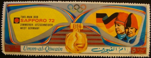 Umm-al-Qiwain. Olimpiadas Sapporo 1972. Two man bob