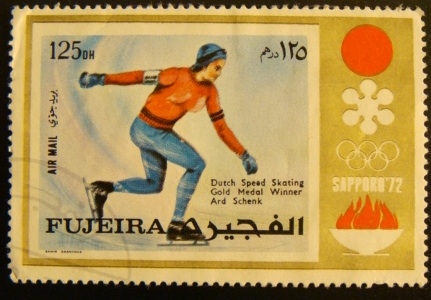 Fujeira. Sapporo 1972 Dutch speed skating. ard Schenk