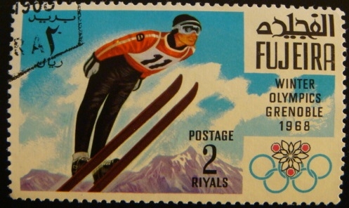 Fujeira. Grenoble 1968 salto de esquí