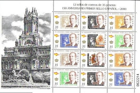 150 Aniversario primer sello español - 2000