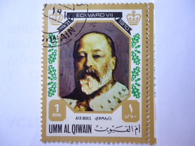 UMM AL QIWAIN- Retrato de: Rey EDWARDE VII de Ing.(11901-1910)
