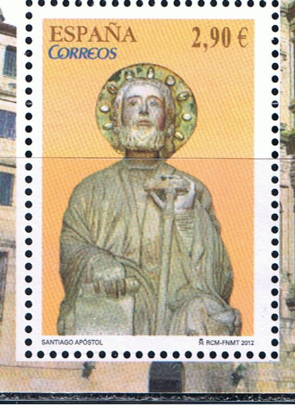 Edifil  4729  Catedrales.  Catedral de Santiago de Compostela, imagen del Santo. 