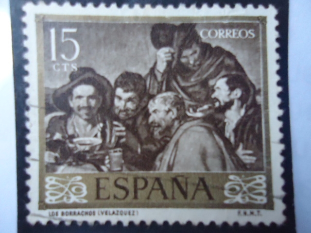 Ed:1238-Pintores:Diego Velázquez-Día del Sello- ¨Los Borrachos¨