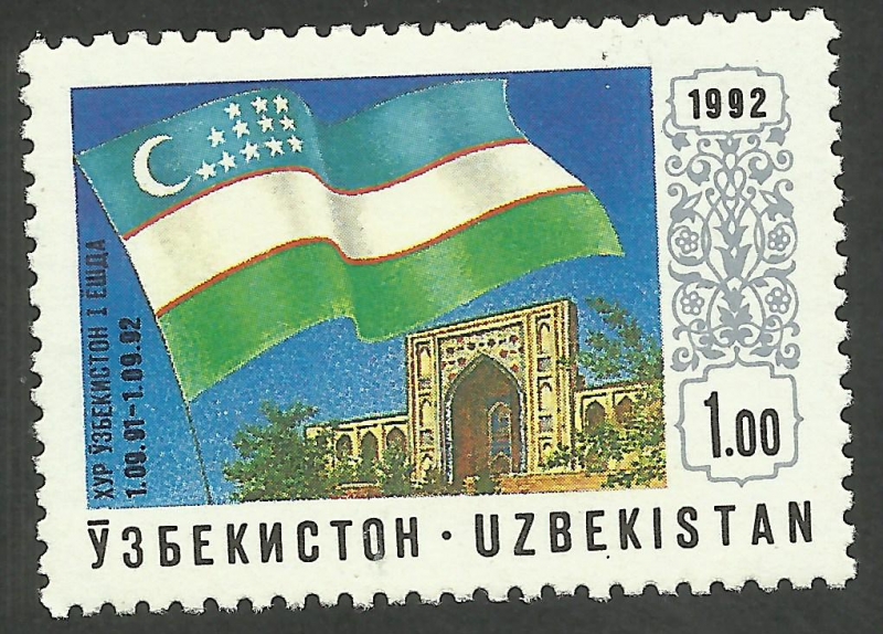 Bandera de Uzbekistán