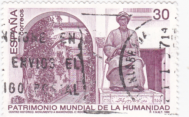 Patrimonio Mundial de la Humannidad- Centro Histórico Monumento a Maimonides-Córdoba   (X)