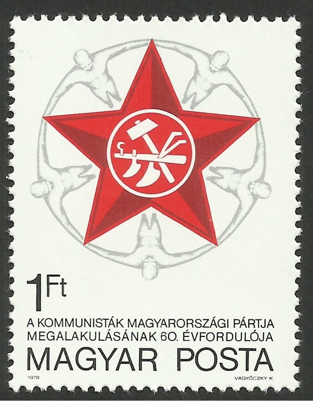 2634 - 60 Anivº del Partido comunista húngaro
