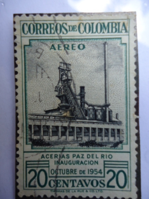 Acerias Paz del Río-Inauguración Oct.de 1954.