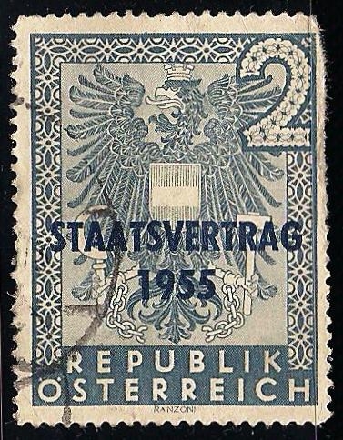 Firma del Tratado de Estado de los EE.UU., Francia, Gran Bretaña y Rusia, 05/15/55.