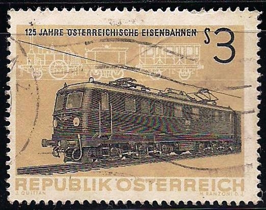 125 años de los ferrocarriles austriacos.- Locomotora eléctrica de 1837