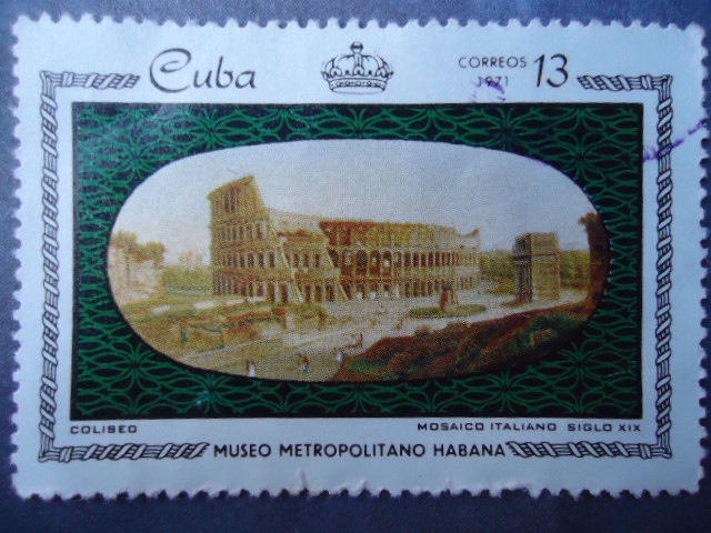 ¨COLISEO¨-Mosaico Italiano S.XIX-Museo Metropolitano Habana