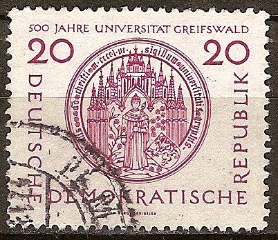 500 años de la Universidad de Greifswald-DDR.