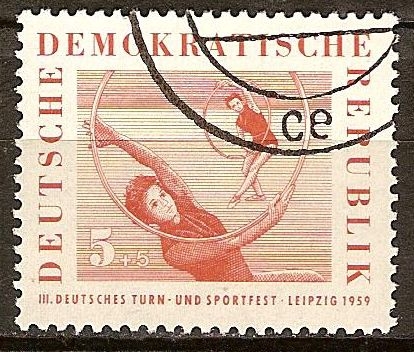 III. Festival de Gimnasia y Deportes de Alemania, Leipzig 1959-DDR.
