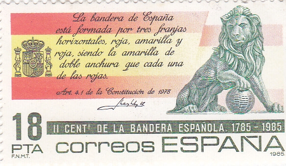 II Centenario de la bandera Española 1785-1985  (Y)