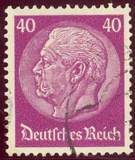 1933-36 85º Aniversario de Maréchal Hindenburg - Ybert:495