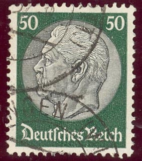 1933-36 85º Aniversario de Maréchal Hindenburg - Ybert:496