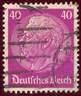 1933-36 85º Aniversario de Maréchal Hindenburg - Ybert:495