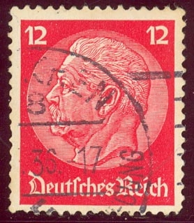 1933-36 85º Aniversario de Maréchal Hindenburg - Ybert:490