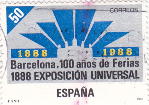 Barcelona 100 años de Ferias 1888-1998 EXPOSICION UNIVERSAL   (Y)