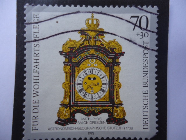 Astronomisch-geographische stutzuhr 1738