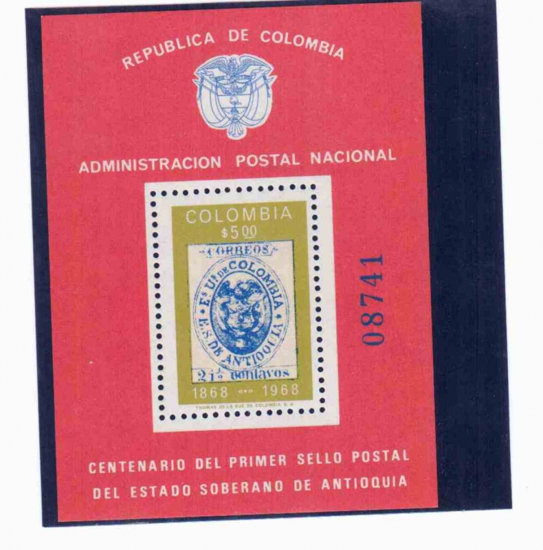 Centenario primer Sello postal de Antioquia