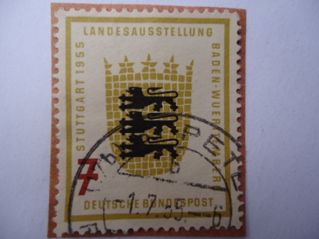Stuttgart 1955  Landesausstellung-Banden Wuerttember-