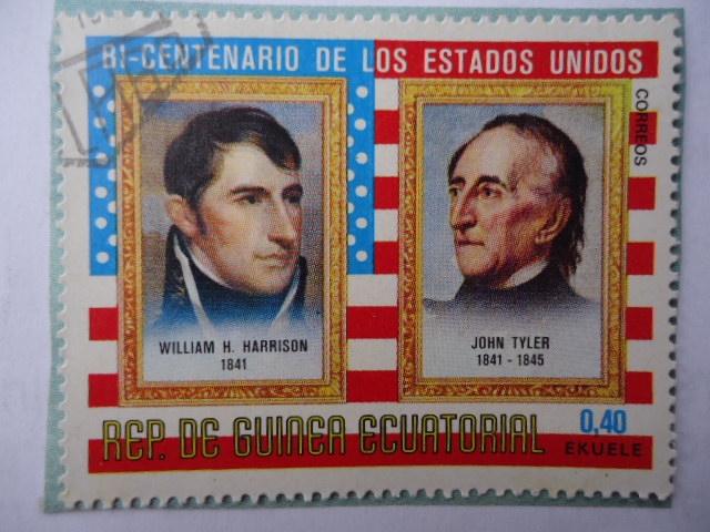 81 Bicentenario de los Estados Unidos- William H. Harreinson y John Tyler