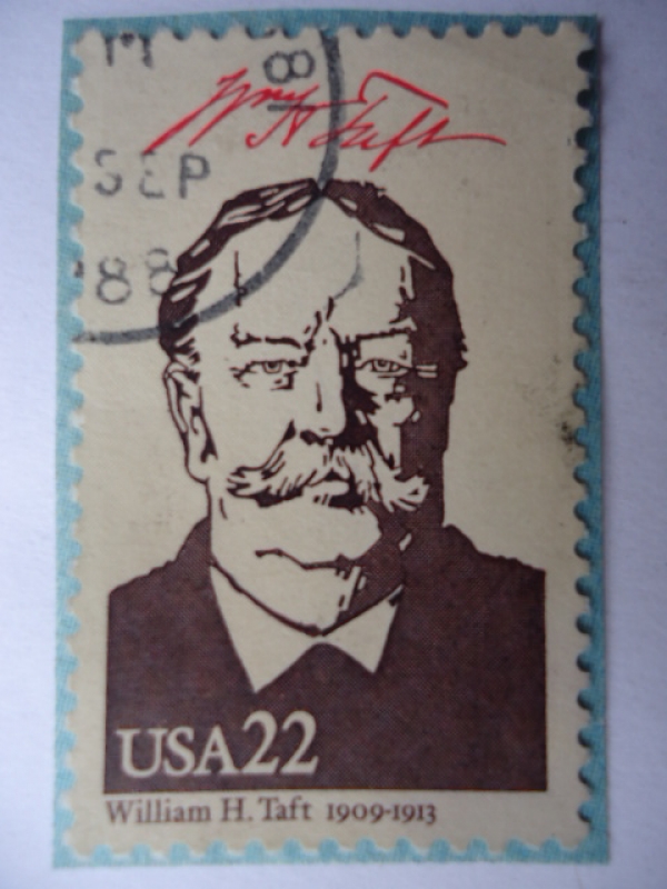 William  H. Taft (1857-1930),27th president, 1909/13.