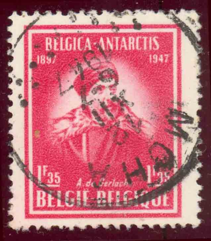1947 Cincuentenario de la expedición Belga a la Antártida.Adrien de Guerlache - Ybert:749