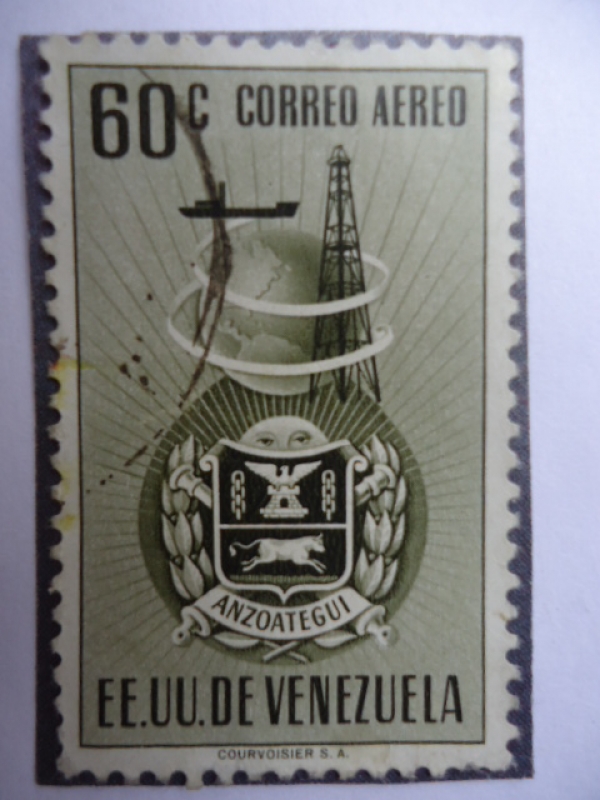 E.E.U.U de Venezuela- Estado: Anzoategui- Escudo