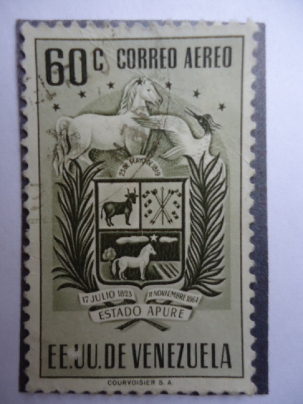 E.E.U.U de Venezuela- Estado: Apure- Escudo