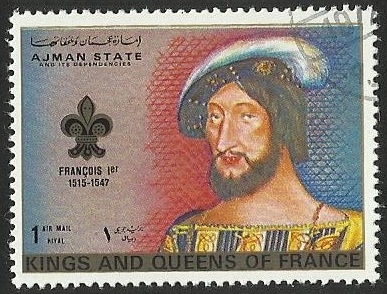 AJMAN STATE - KINGS AND QUEENS OF FRANCE - FRANCOIS I