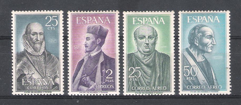 1966 - Edif **1705-08 - personajes españoles 