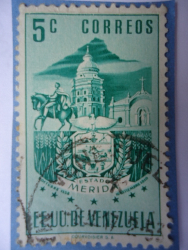 E.E.U.U de Venezuela- Estado: Mérida- Escudo