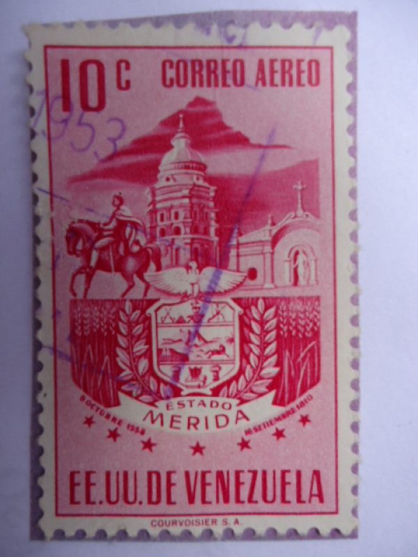 E.E.U.U de Venezuela- Estado: Mérida- Escudo