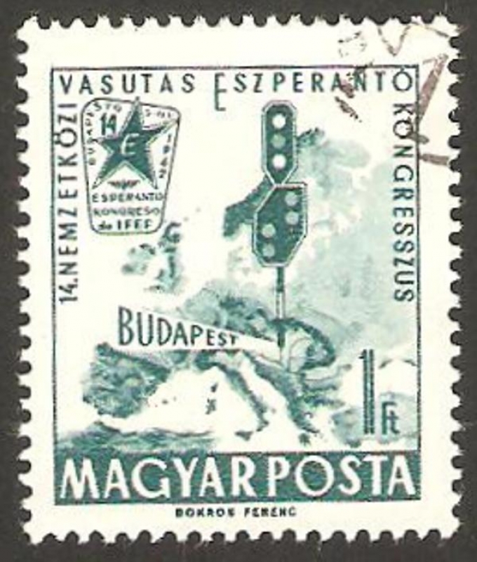 1494 - 14 congreso internacional de ferrocarriles en Budapest