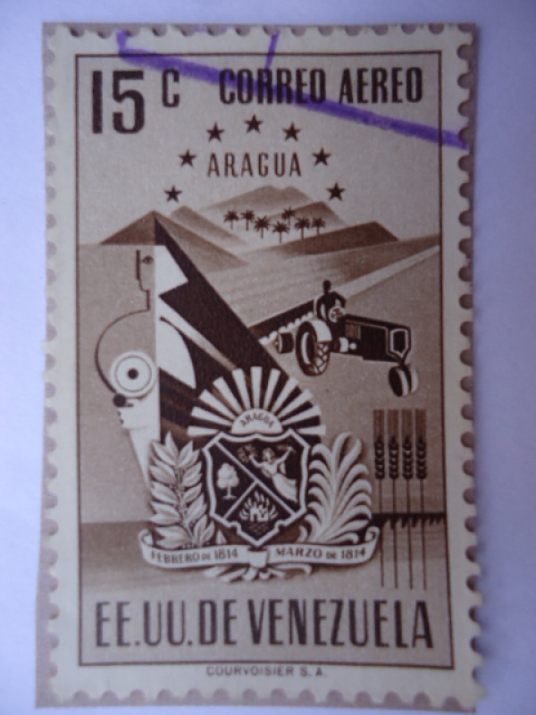 E.E.U.U de Venezuela- Estado: Aragua- Escudo