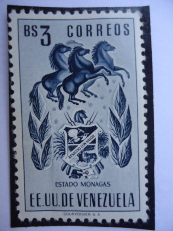 E.E.U.U de Venezuela- Estado: Monagas- Escudo