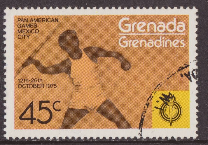 Granada Granadinas 1975 Scott 105 Sello ** Deportes Pan American Games Mexico Javalina 45c Grenada G