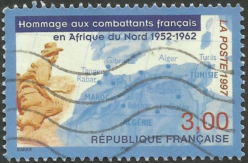 3072 - Homenaje a los combatientes franceses en Africa del Norte