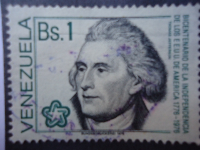Bicentenario de la Independencia de los E.E.U.U de América 1776-1976-Thomas Jefferson