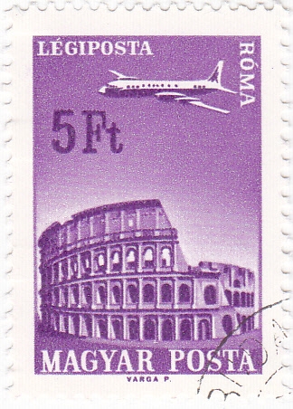 Avión sobrevolando Roma