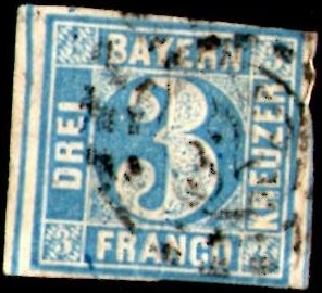 Bavaria 1849 Scott 2