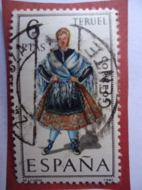 Ed:1959-Trajes Típicos Españoles Nº47- Teruel.