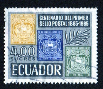 1965 Centenario del primer sello postal - Ybert:747