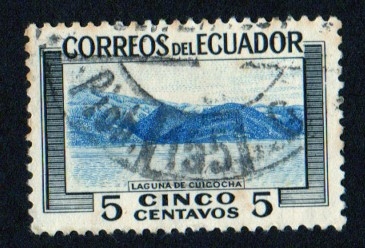 1953 Turismo. Laguna de Cuicocha - Edifil:565